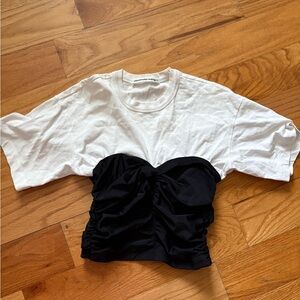 Alexander Wang White and Black Top